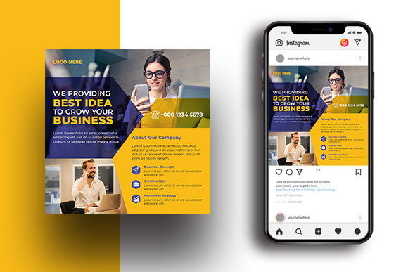 Corporate Social Media Template for Versatile Branding