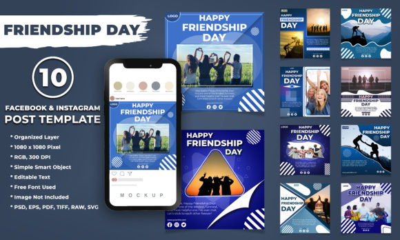 Friendship Day Social Banner Template for Effortless Marketing