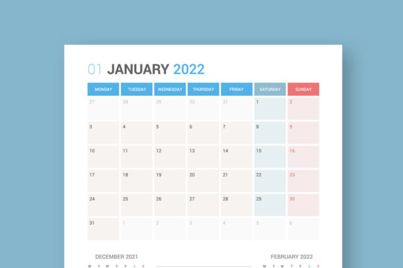 Monday Start Calendar 2022 Planner Design – A Complete Breakdown of Features and File Formats