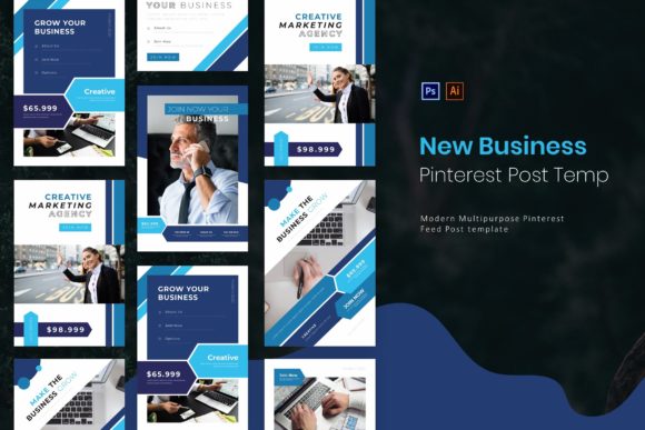 New Business Pinterest Post Template